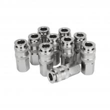 Milton 743 - Milton 5 In ONE Universal Air Coupler Fitting, 1/4-in FNPT Industrial Quick -Connect Air Tool Fittin