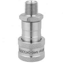 Milton M46-04SOCFB - Milton Industrial 1/4" NPTF Hydraulic Spin-On Coupler, Female Half