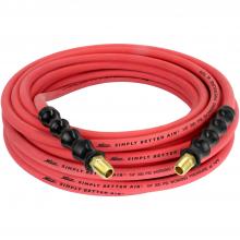 Milton ULR145014 - ULR Ultra Lightweight Rubber Hose, 1/4" ID x 50 ft., 1/4" MNPT, Robust Durable Air Hose for 