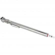 Milton S-917W - Milton Tire Pressure Gauge, Single Ball Head Air Chuck, Nickel-Plated Brass Low-Pressure Pencil Tire