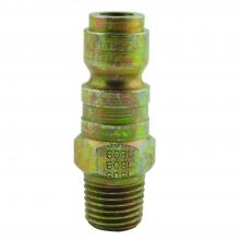 Milton 1809BK - Milton Industrial Air Plug Fitting P-Style 1/4-in MNPT, 3/8-in Flow Size Steel Quick-connect Pneumat