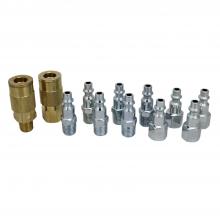 Milton EX0312MKIT - EX0312MKIT - Air Coupler and Plug Accessory Kit - 1/4" M-Style Brass Couplers and 1/4" M-Sty