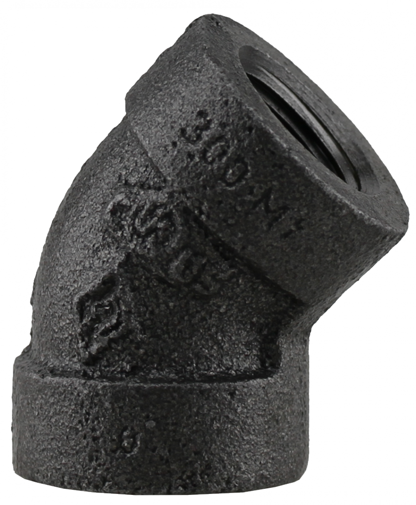 300LB 1/2&#34; 45&#39; ELBOW - BLACK<span class=' ItemWarning' style='display:block;'>Item is usually in stock, but we&#39;ll be in touch if there&#39;s a problem<br /></span>