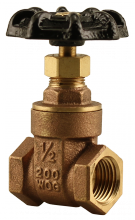 Boshart Industries 0818-05 - 1/2" FPT GATE VALVE - 200 WOG