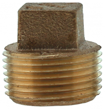 Boshart Industries 2-BRP-10 - 1" BRONZE  CORED PLUG