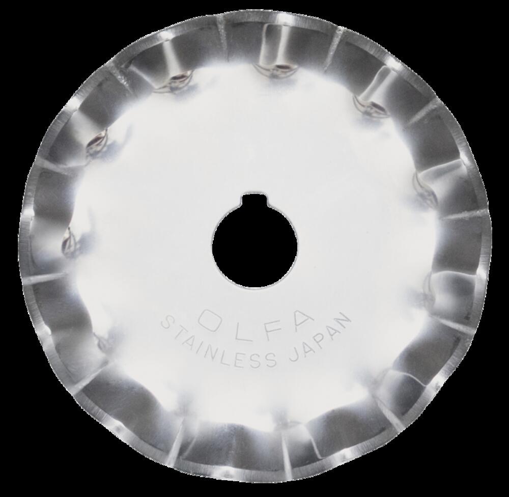 OLFA 45mm SCB45-1 Stainless Steel Scallop Blade, 1pk<span class=' ItemWarning' style='display:block;'>Item is usually in stock, but we&#39;ll be in touch if there&#39;s a problem<br /></span>