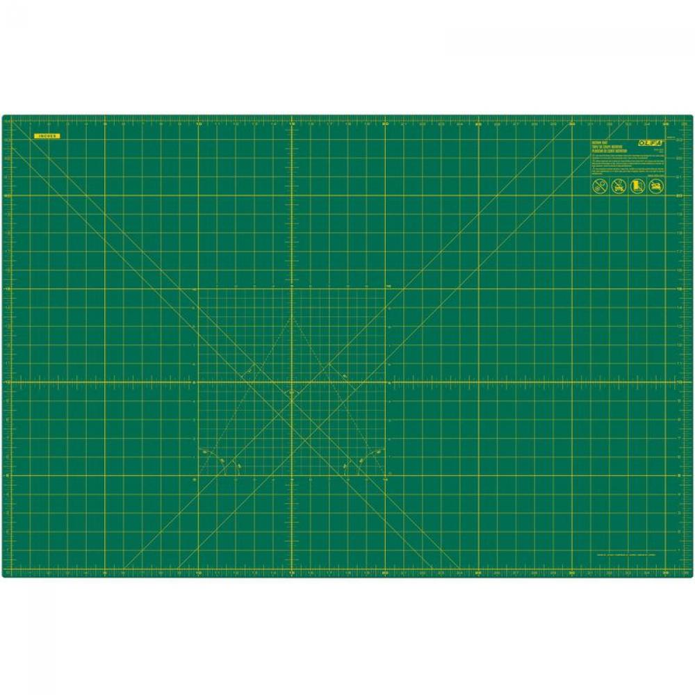 Double-Sided Self-Healing Rotary Mat, Green 24&#34; x 36&#34;<span class=' ItemWarning' style='display:block;'>Item is usually in stock, but we&#39;ll be in touch if there&#39;s a problem<br /></span>