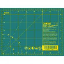 OLFA 9952 - Double-Sided Self-Healing Rotary Mat, Green 6" x 8"