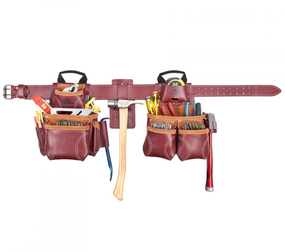 TOP OF THE LINE PRO FRAMER&#39;S HEAVY-DUTY LEATHER COMBO SYSTEM - 18 POCKETS<span class=' ItemWarning' style='display:block;'>Item is usually in stock, but we&#39;ll be in touch if there&#39;s a problem<br /></span>