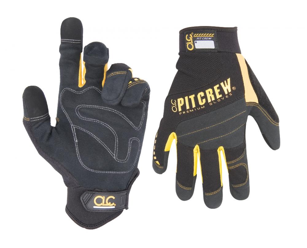 PIT CREW® MECHANIC&#39;S GLOVES - BLACK/YELLOW - XL<span class=' ItemWarning' style='display:block;'>Item is usually in stock, but we&#39;ll be in touch if there&#39;s a problem<br /></span>