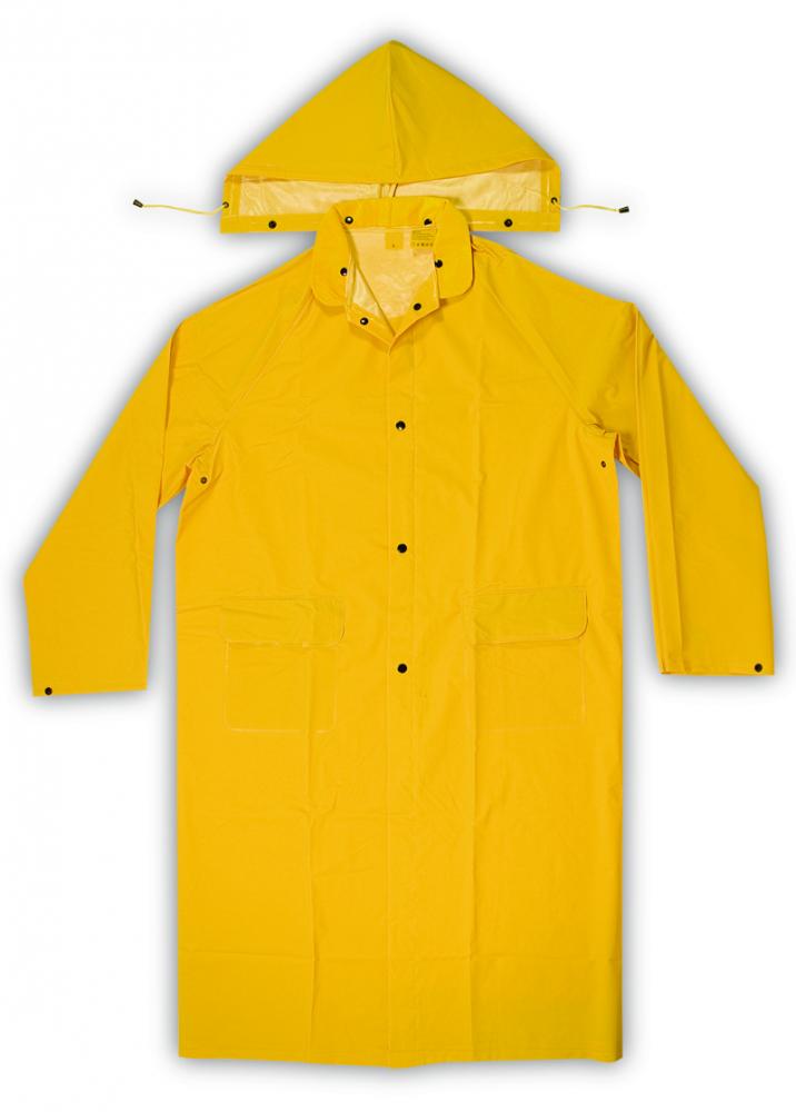 2 PIECE HEAVYWEIGHT PVC TRENCH COAT - YELLOW - (.35mm PVC) - L<span class=' ItemWarning' style='display:block;'>Item is usually in stock, but we&#39;ll be in touch if there&#39;s a problem<br /></span>