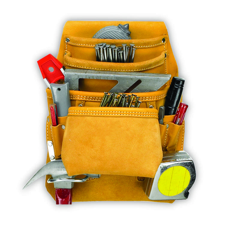 CARPENTER&#39;S NAIL & TOOL BAG - 10 POCKETS<span class=' ItemWarning' style='display:block;'>Item is usually in stock, but we&#39;ll be in touch if there&#39;s a problem<br /></span>