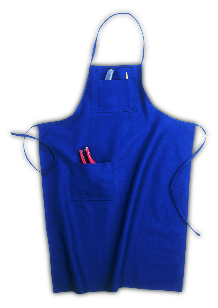 COTTON WORK APRON - 3 POCKETS<span class=' ItemWarning' style='display:block;'>Item is usually in stock, but we&#39;ll be in touch if there&#39;s a problem<br /></span>