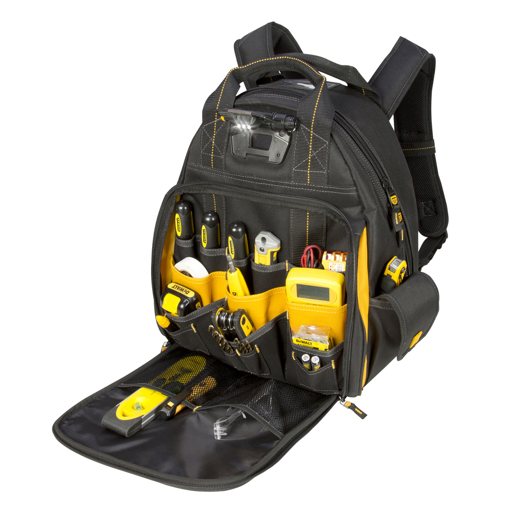 LIGHTED TOOL BACKPACK - 57 POCKETS<span class='Notice ItemWarning' style='display:block;'>Item has been discontinued<br /></span>