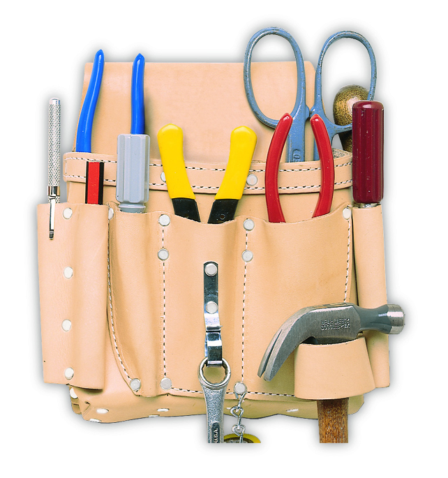 ELECTRICIAN&#39;S TOOL POUCH - 8 POCKETS<span class=' ItemWarning' style='display:block;'>Item is usually in stock, but we&#39;ll be in touch if there&#39;s a problem<br /></span>