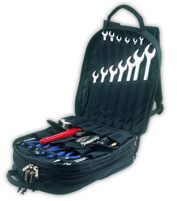 HEAVY-DUTY TOOL BACKPACK - 75 POCKETS<span class=' ItemWarning' style='display:block;'>Item is usually in stock, but we&#39;ll be in touch if there&#39;s a problem<br /></span>