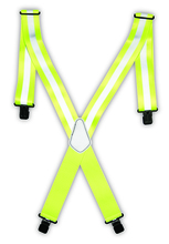 Kunys Leather 14110 - HEAVY-DUTY HI-VIZ WORK SUSPENDERS