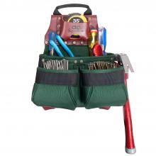 Kunys Leather 51838 - CONSTRUCTION WORKER'S BALLISTIC NYLON NAIL & TOOL BAG - 10 POCKETS