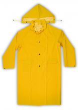 Kunys Leather R1052X - 2 PIECE HEAVYWEIGHT PVC TRENCH COAT - YELLOW - (.35mm PVC) - 2X