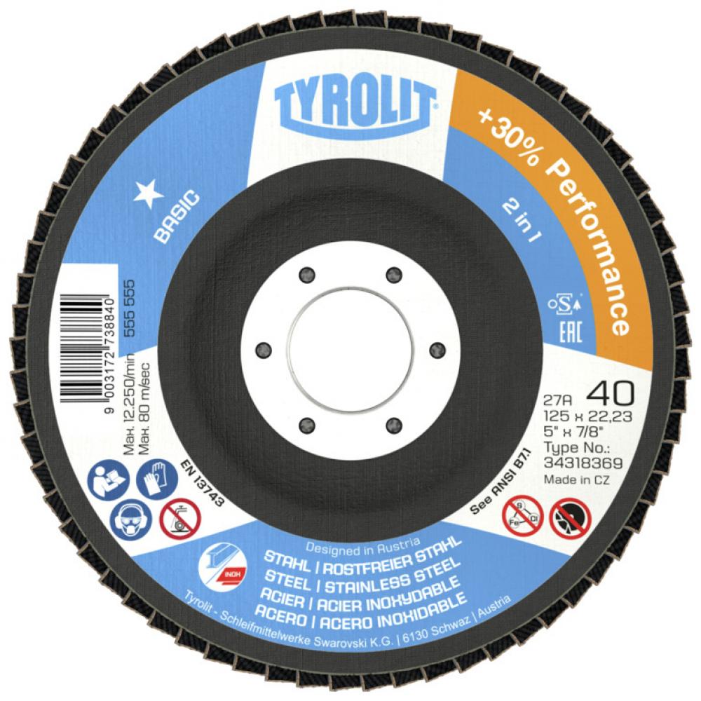 Basic Flap Disc 4-1/2&#34;x7/8&#34; TYPE 29 ZA80<span class=' ItemWarning' style='display:block;'>Item is usually in stock, but we&#39;ll be in touch if there&#39;s a problem<br /></span>