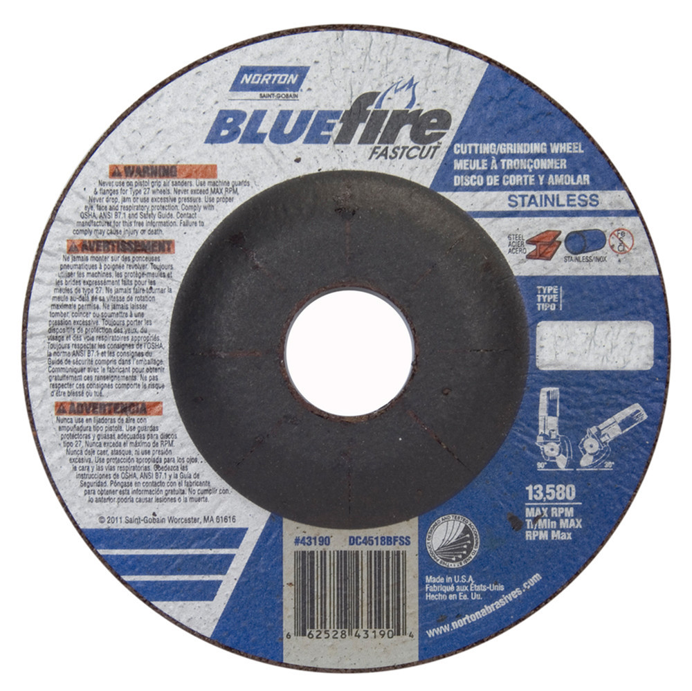 Grinding and Cutting Wheel<span class=' ItemWarning' style='display:block;'>Item is usually in stock, but we&#39;ll be in touch if there&#39;s a problem<br /></span>