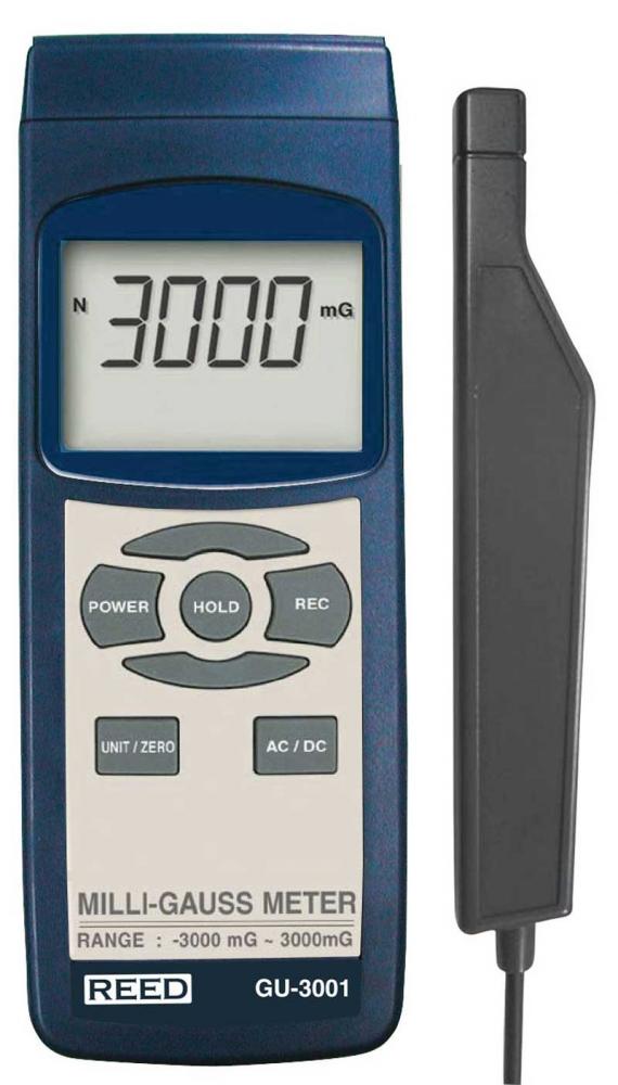 REED GU-3001 Electromagnetic Field (EMF) Meter, milliGauss/ microTesla<span class=' ItemWarning' style='display:block;'>Item is usually in stock, but we&#39;ll be in touch if there&#39;s a problem<br /></span>