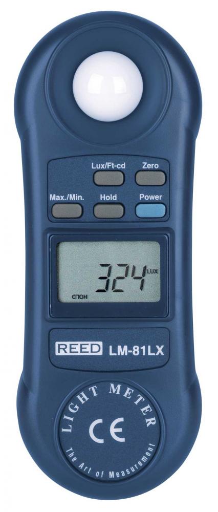 REED LM-81LX Compact Light Meter, 20,000 Lux / 2,000 Foot Candles (Fc)<span class=' ItemWarning' style='display:block;'>Item is usually in stock, but we&#39;ll be in touch if there&#39;s a problem<br /></span>