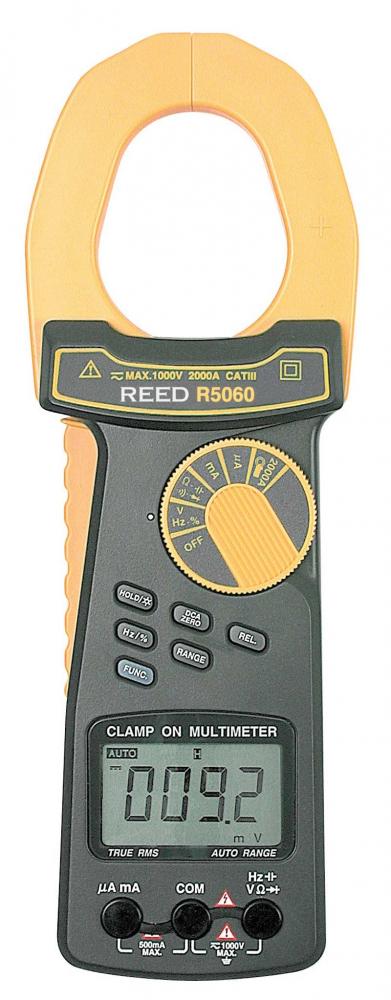 REED R5060 2000A True RMS AC/DC Clamp Meter<span class=' ItemWarning' style='display:block;'>Item is usually in stock, but we&#39;ll be in touch if there&#39;s a problem<br /></span>