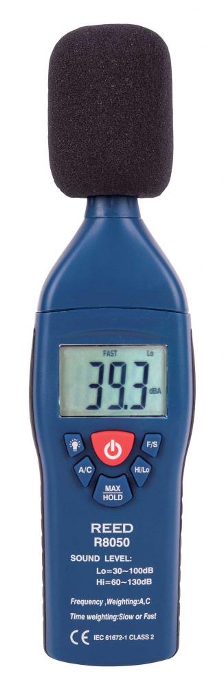 REED R8050 Dual Range Sound Level Meter<span class=' ItemWarning' style='display:block;'>Item is usually in stock, but we&#39;ll be in touch if there&#39;s a problem<br /></span>