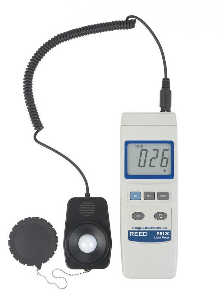 REED R8120 Lux Light Meter with Detachable Sensor<span class=' ItemWarning' style='display:block;'>Item is usually in stock, but we&#39;ll be in touch if there&#39;s a problem<br /></span>