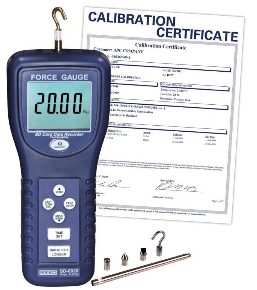 REED SD-6020-NIST Data Logging Force Gauge<span class=' ItemWarning' style='display:block;'>Item is usually in stock, but we&#39;ll be in touch if there&#39;s a problem<br /></span>