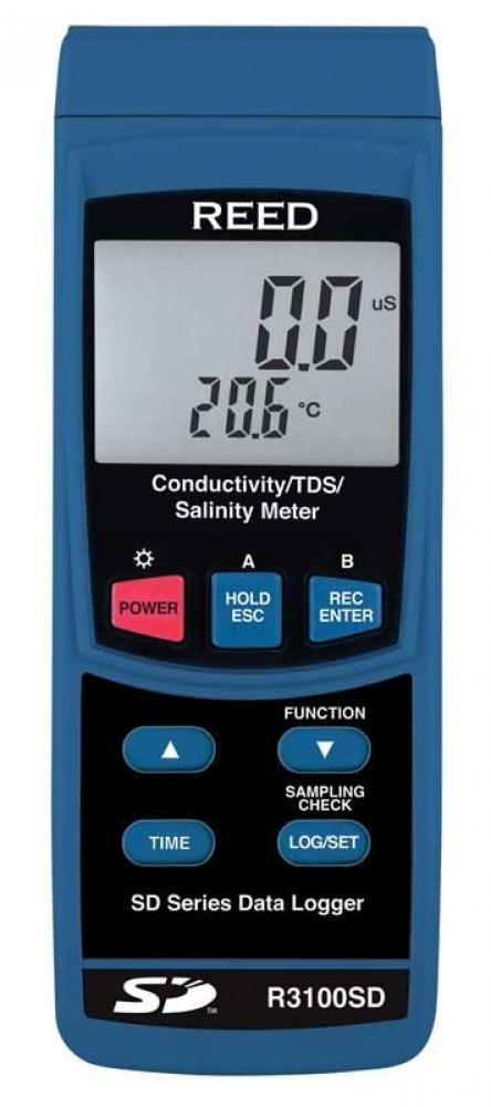 REED R3100SD Data Logging Conductivity/TDS/Salinity Meter<span class=' ItemWarning' style='display:block;'>Item is usually in stock, but we&#39;ll be in touch if there&#39;s a problem<br /></span>