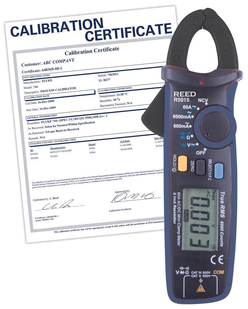 REED R5015-NIST True RMS mA Clamp Meter<span class=' ItemWarning' style='display:block;'>Item is usually in stock, but we&#39;ll be in touch if there&#39;s a problem<br /></span>