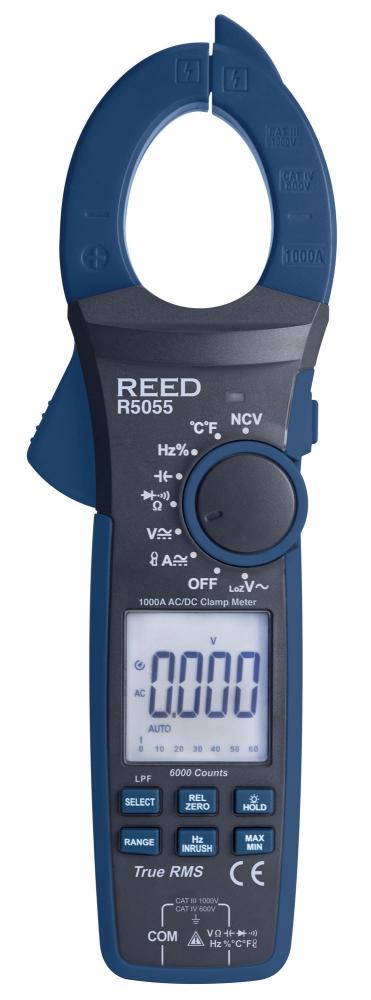 REED R5055 1000A True RMS Digital Clamp Meter<span class=' ItemWarning' style='display:block;'>Item is usually in stock, but we&#39;ll be in touch if there&#39;s a problem<br /></span>