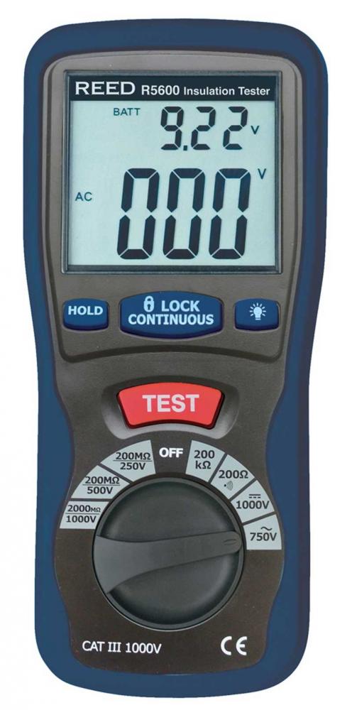 REED R5600 Insulation Tester (Megohmmeter)<span class=' ItemWarning' style='display:block;'>Item is usually in stock, but we&#39;ll be in touch if there&#39;s a problem<br /></span>