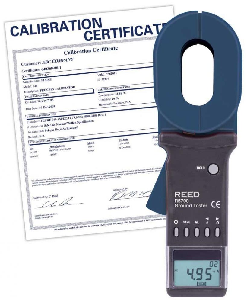 REED 5700-NIST Clamp Ground Resistance Tester<span class=' ItemWarning' style='display:block;'>Item is usually in stock, but we&#39;ll be in touch if there&#39;s a problem<br /></span>