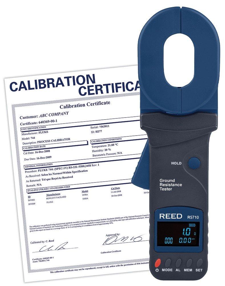 REED R5710-NIST Clamp-On Ground Resistance Tester<span class=' ItemWarning' style='display:block;'>Item is usually in stock, but we&#39;ll be in touch if there&#39;s a problem<br /></span>