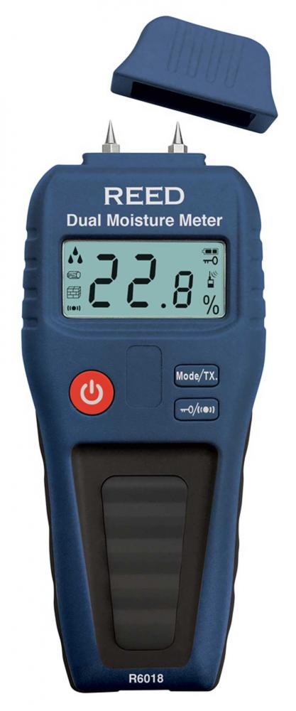 REED R6018 Dual Moisture Meter, Pin/Pinless<span class=' ItemWarning' style='display:block;'>Item is usually in stock, but we&#39;ll be in touch if there&#39;s a problem<br /></span>