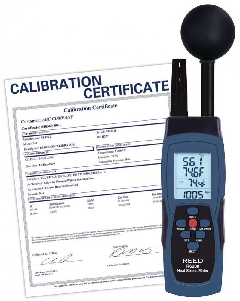 REED R6200-NIST WBGT Heat Stress Meter<span class=' ItemWarning' style='display:block;'>Item is usually in stock, but we&#39;ll be in touch if there&#39;s a problem<br /></span>