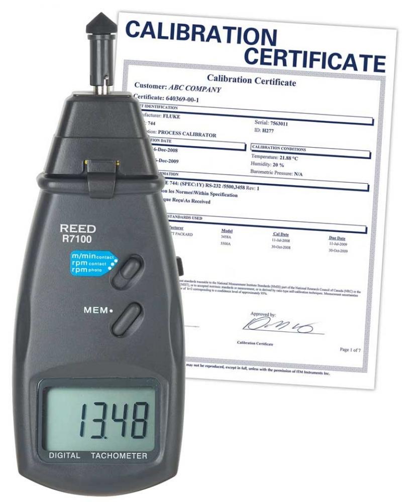 REED R7100 Combination Contact / Laser Photo Tachometer<span class=' ItemWarning' style='display:block;'>Item is usually in stock, but we&#39;ll be in touch if there&#39;s a problem<br /></span>