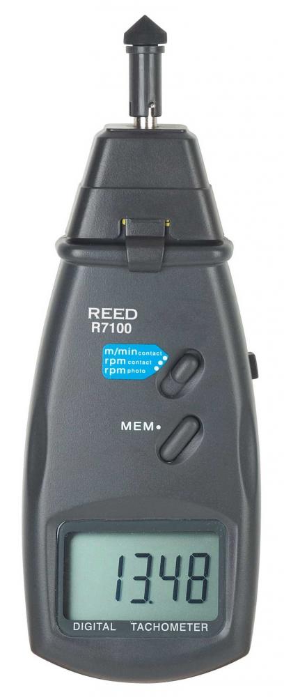 REED R7100 Combination Contact / Laser Photo Tachometer<span class=' ItemWarning' style='display:block;'>Item is usually in stock, but we&#39;ll be in touch if there&#39;s a problem<br /></span>