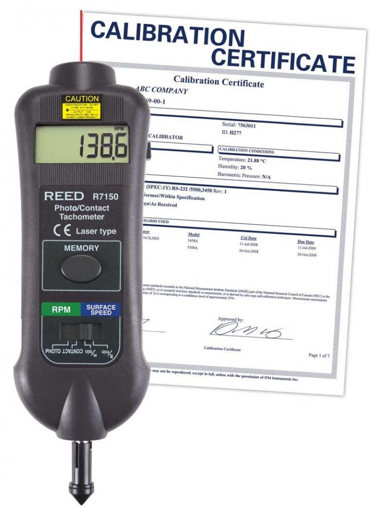 REED R7150 Professional Combination Contact / Non-Contact Laser Photo Tachometer<span class=' ItemWarning' style='display:block;'>Item is usually in stock, but we&#39;ll be in touch if there&#39;s a problem<br /></span>