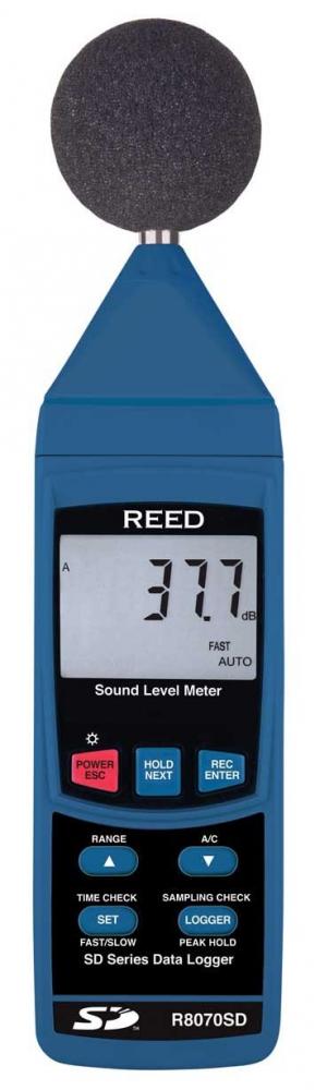 REED R8070SD Data Logging Sound Level Meter<span class=' ItemWarning' style='display:block;'>Item is usually in stock, but we&#39;ll be in touch if there&#39;s a problem<br /></span>