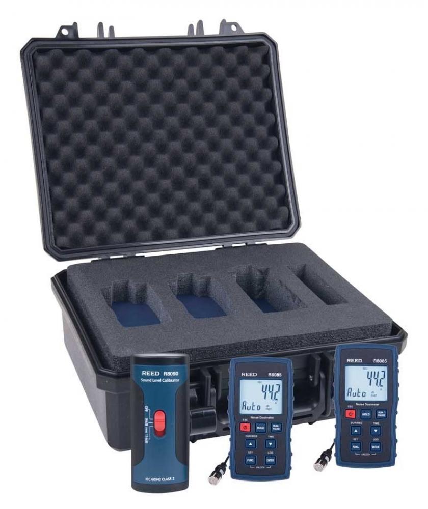 REED R8085-KIT Noise Dosimeter Kit<span class=' ItemWarning' style='display:block;'>Item is usually in stock, but we&#39;ll be in touch if there&#39;s a problem<br /></span>