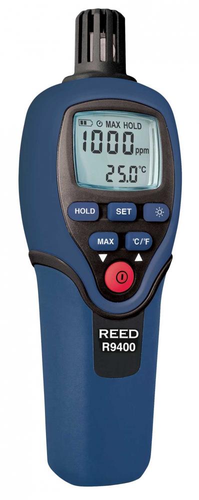 REED R9400 Carbon Monoxide Meter with Temperature<span class=' ItemWarning' style='display:block;'>Item is usually in stock, but we&#39;ll be in touch if there&#39;s a problem<br /></span>