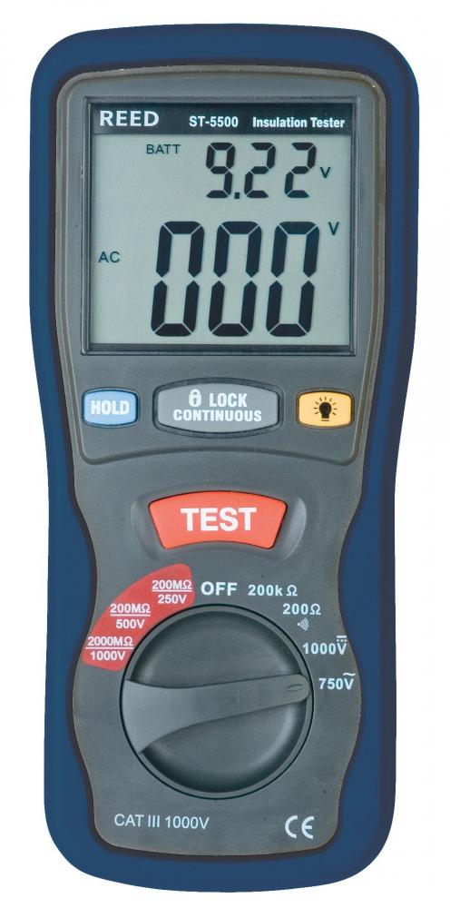 REED ST-5500 Insulation Tester<span class=' ItemWarning' style='display:block;'>Item is usually in stock, but we&#39;ll be in touch if there&#39;s a problem<br /></span>