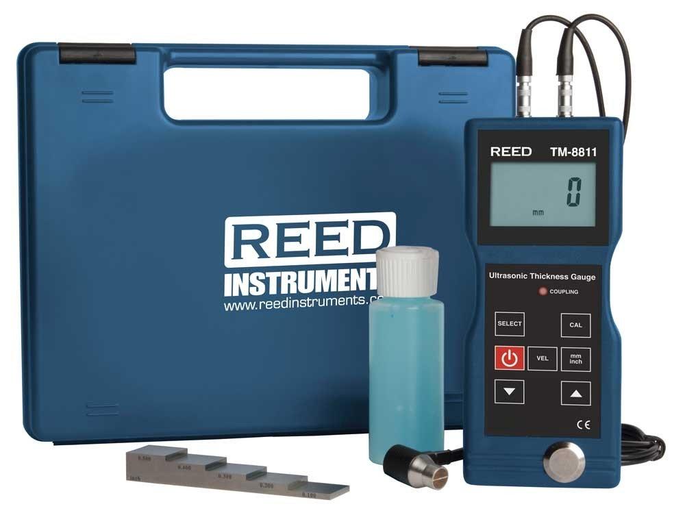 REED TM-8811-KIT Ultrasonic Thickness Gauge with 5-Step Calibration Block<span class=' ItemWarning' style='display:block;'>Item is usually in stock, but we&#39;ll be in touch if there&#39;s a problem<br /></span>