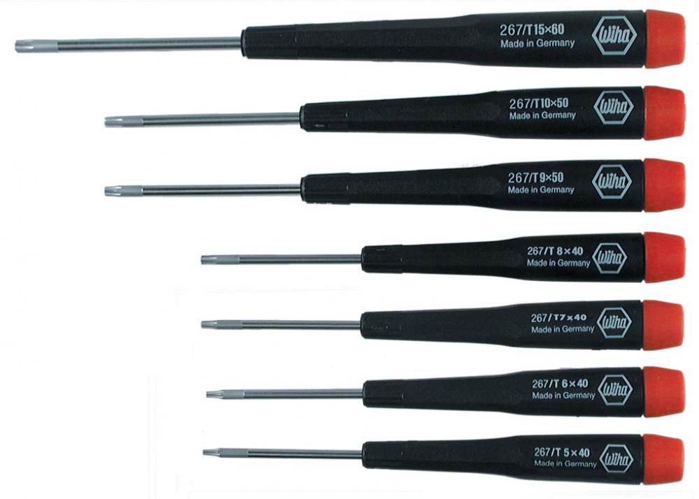 Precision Torx® Screwdriver 7 Piece Set T5-T15<span class=' ItemWarning' style='display:block;'>Item is usually in stock, but we&#39;ll be in touch if there&#39;s a problem<br /></span>