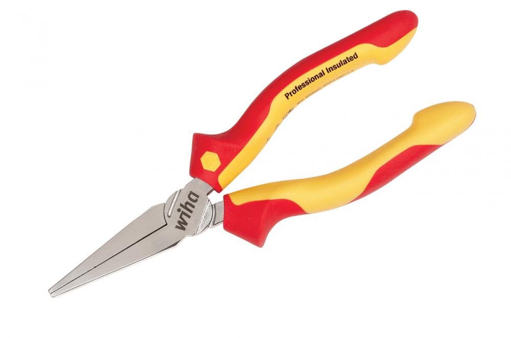 Insulated Long Flat Nose Pliers 6.3&#34;<span class=' ItemWarning' style='display:block;'>Item is usually in stock, but we&#39;ll be in touch if there&#39;s a problem<br /></span>