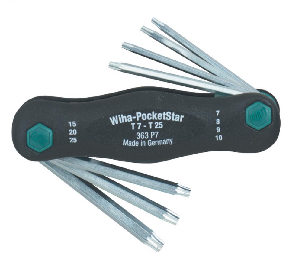 Torx® PocketStar Fold Out 7 Piece Set T7-T25<span class=' ItemWarning' style='display:block;'>Item is usually in stock, but we&#39;ll be in touch if there&#39;s a problem<br /></span>